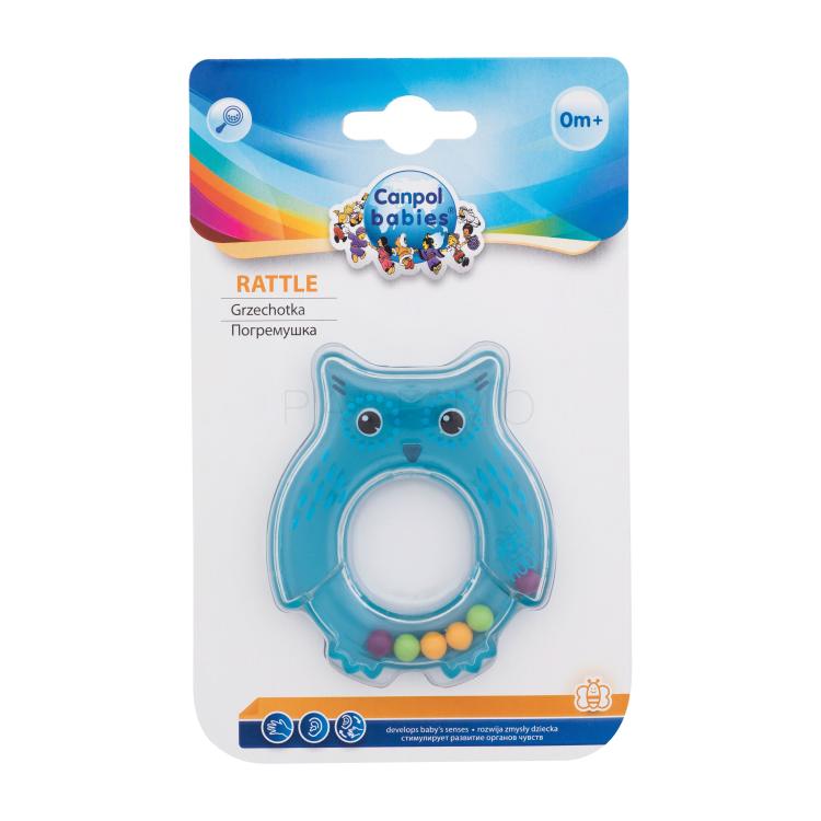 Canpol babies Rattle Owl Blue Csörgő gyermekeknek 1 db