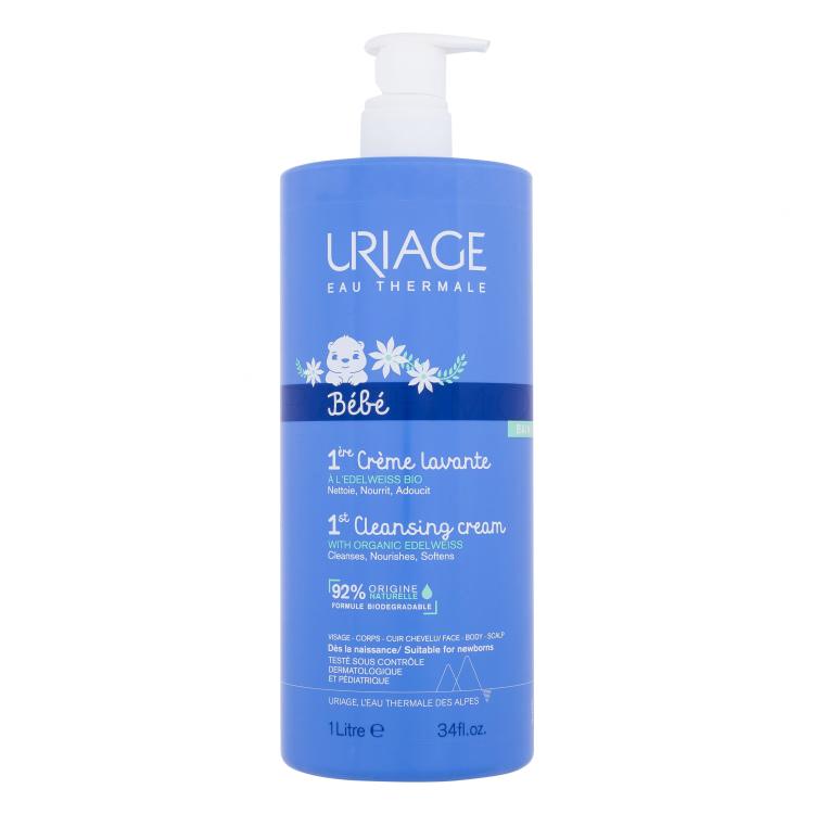 Uriage Bébé 1st Cleansing Cream Krémtusfürdő gyermekeknek 1000 ml