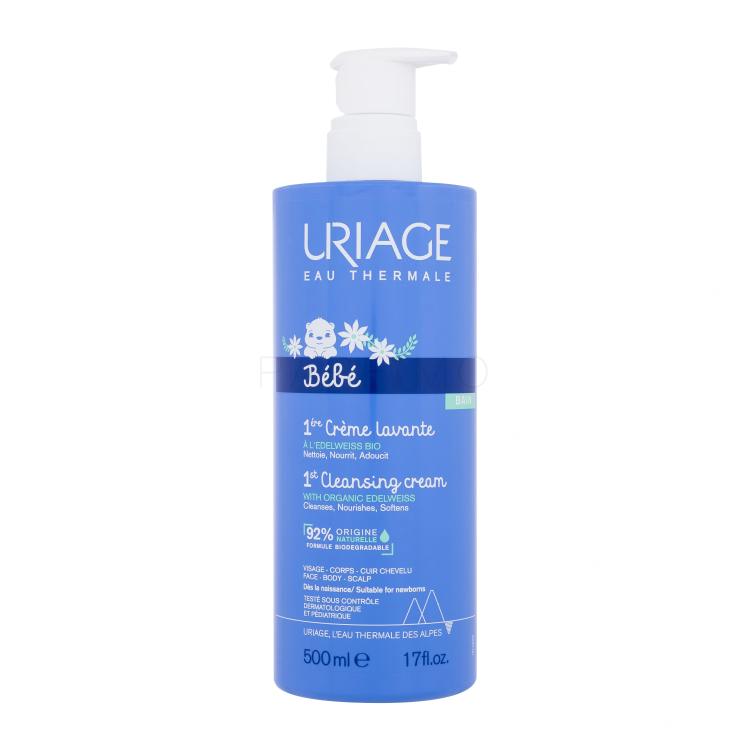 Uriage Bébé 1st Cleansing Cream Krémtusfürdő gyermekeknek 500 ml