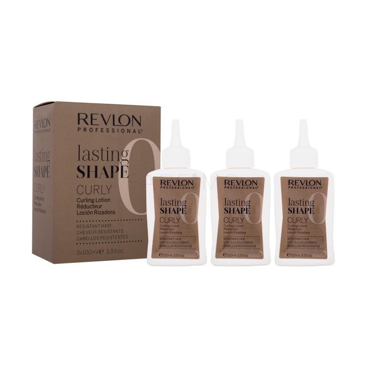 Revlon Professional Lasting Shape Curly Curling Lotion Resistant Hair 0 Hullám elősegítése nőknek 3x100 ml