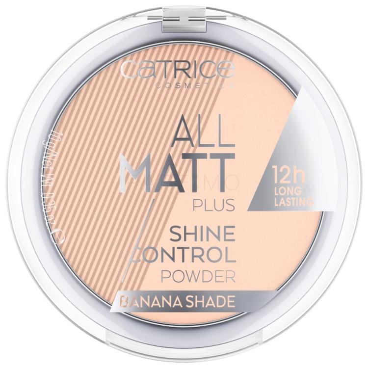 Catrice All Matt Plus Púder nőknek 10 g Változat 002 Banana Bright