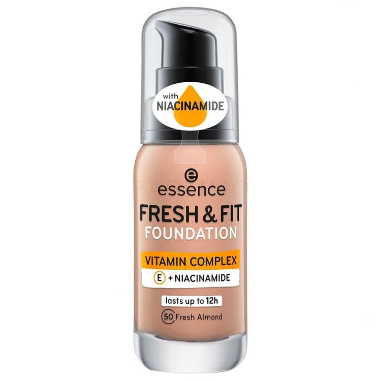 Essence Fresh &amp; Fit Alapozó nőknek 30 ml Változat 50 Fresh Almond