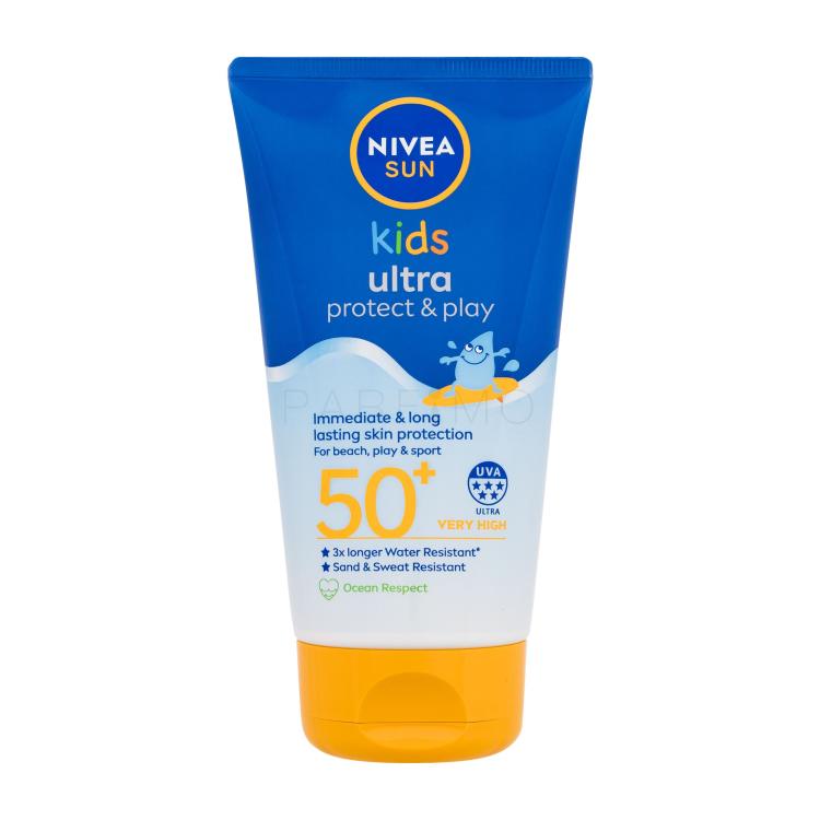 Nivea Sun Kids Ultra Protect &amp; Play SPF50+ Fényvédő készítmény testre gyermekeknek 150 ml