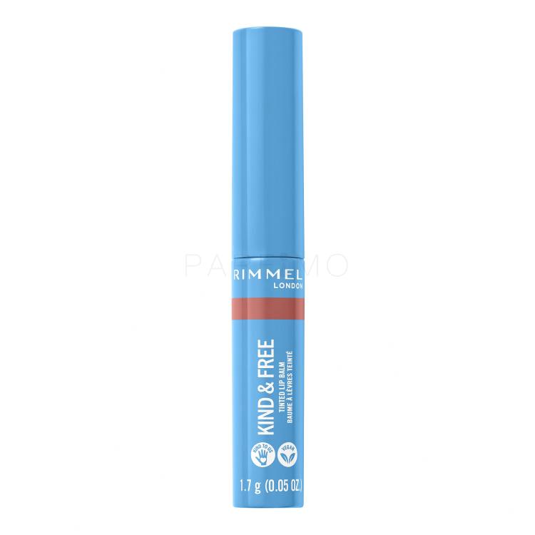 Rimmel London Kind &amp; Free Tinted Lip Balm Ajakbalzsam nőknek 4 g Változat 002 Natural Apricot