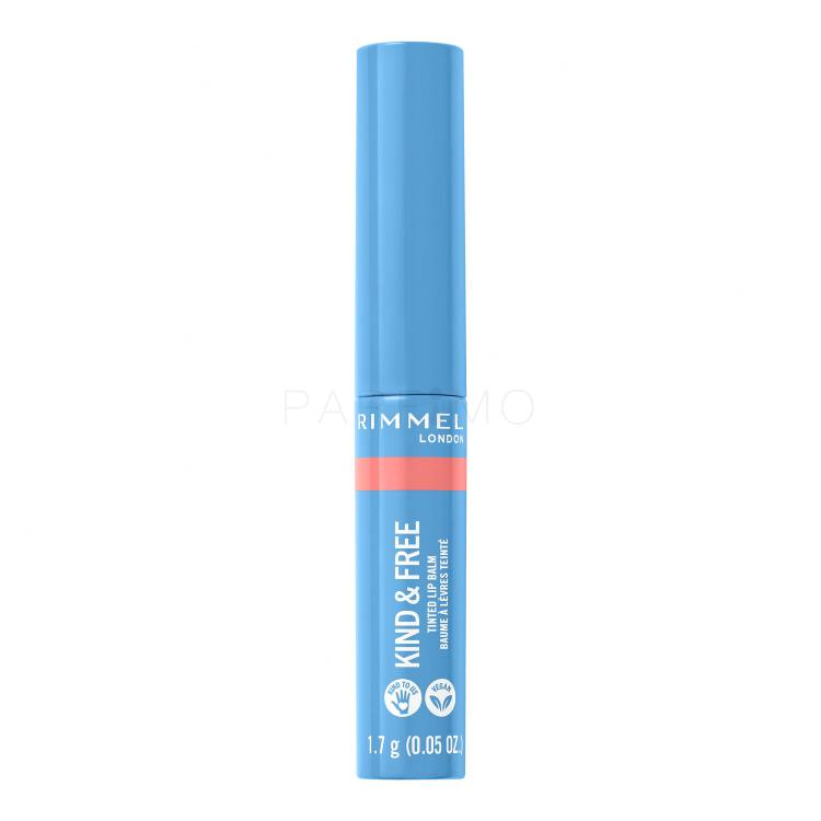 Rimmel London Kind &amp; Free Tinted Lip Balm Ajakbalzsam nőknek 4 g Változat 004 Hibiscus Blaze