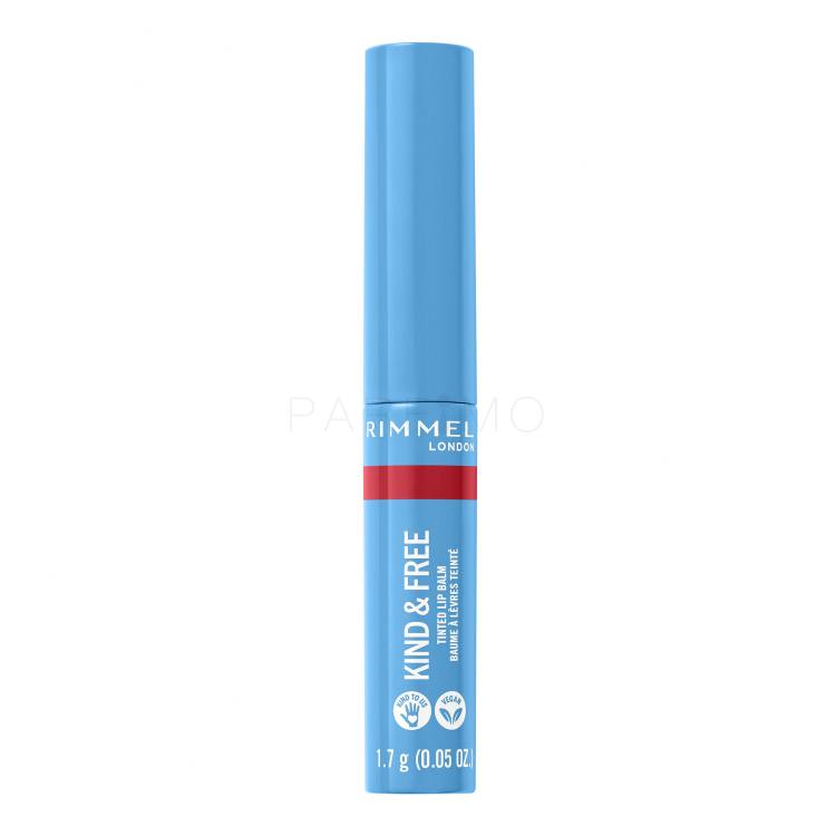 Rimmel London Kind &amp; Free Tinted Lip Balm Ajakbalzsam nőknek 4 g Változat 005 Turbo Red