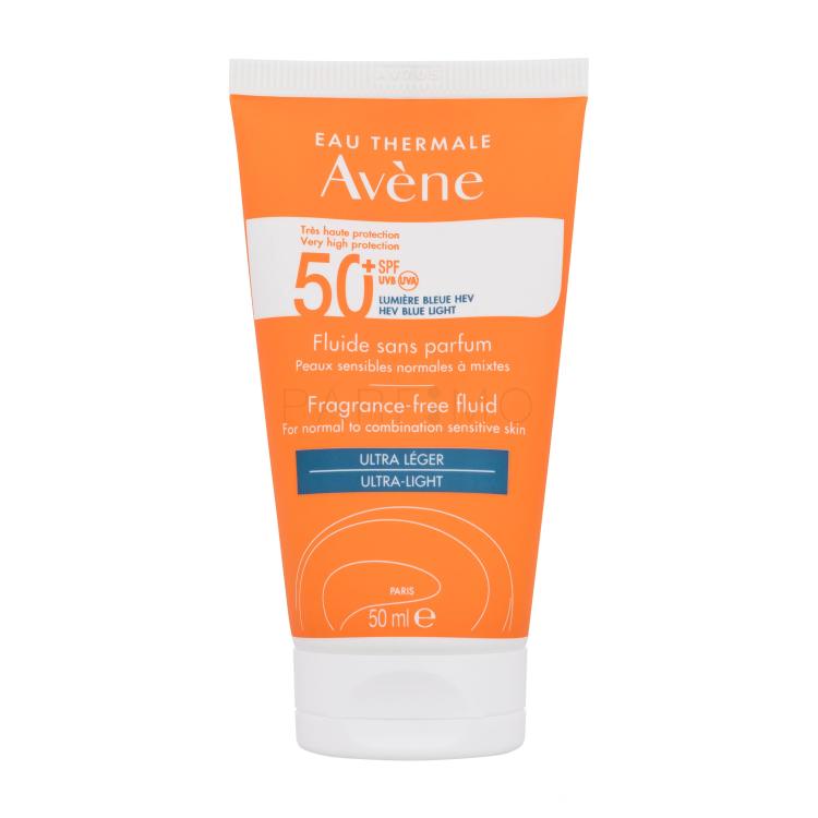 Avene Sun Fragrance-Free Fluid Ultra-Light SPF50+ Fényvédő készítmény arcra 50 ml