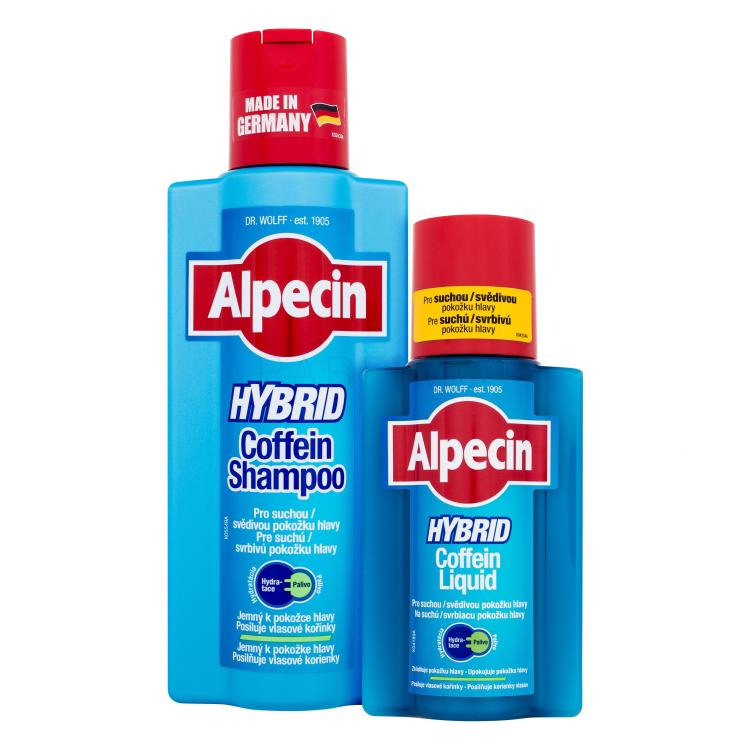 Szett Sampon Alpecin Hybrid Coffein Shampoo + Hajhullás elleni készítmény Alpecin Hybrid Coffein Liquid