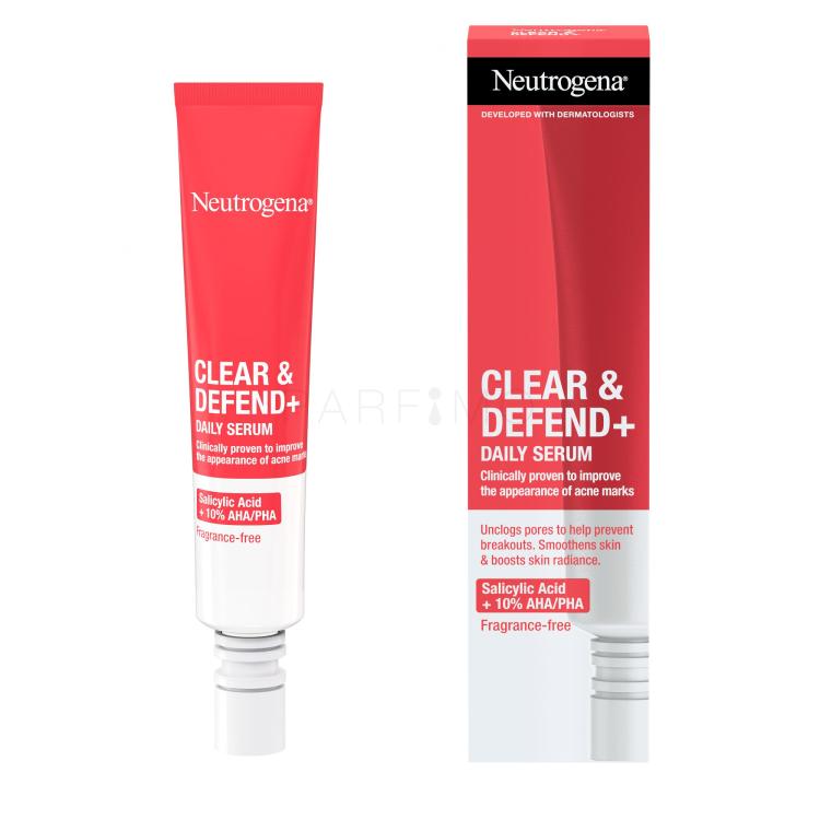 Neutrogena Clear &amp; Defend+ Daily Serum Arcszérum 30 ml