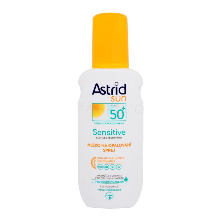 Astrid Sun Sensitive Milk Spray SPF50+ Fényvédő készítmény testre 150 ml