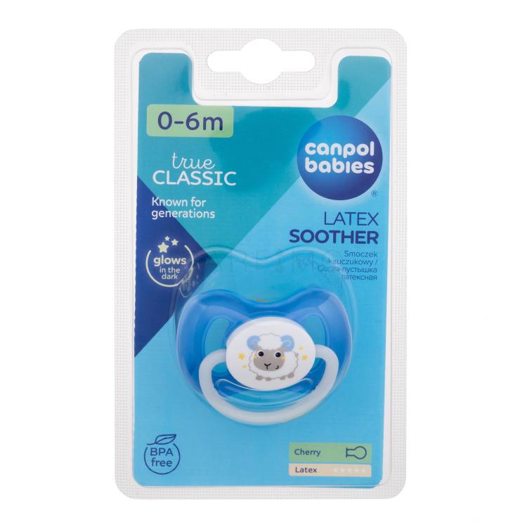 Canpol babies Bunny &amp; Company Latex Soother Blue 0-6m Cumi gyermekeknek 1 db