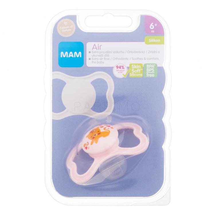 MAM Air Silicone Pacifier 6m+ Tiger Cumi gyermekeknek 1 db