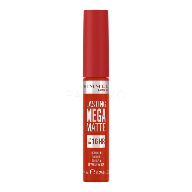 Rimmel London Lasting Mega Matte Liquid Lip Colour Rúzs nőknek 7,4 ml Változat Scarlet Flames