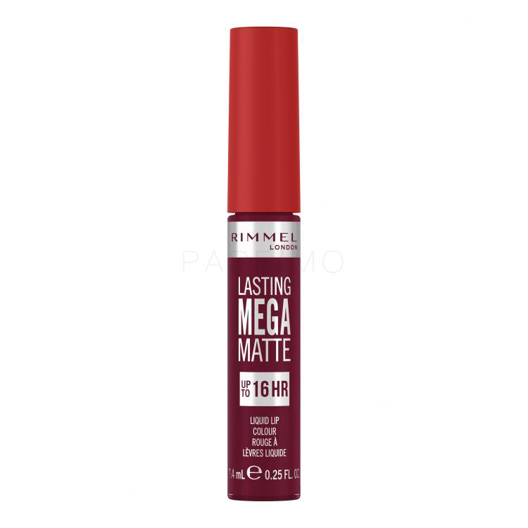 Rimmel London Lasting Mega Matte Liquid Lip Colour Rúzs nőknek 7,4 ml Változat Plum This Show