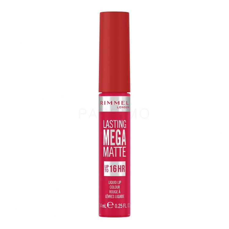 Rimmel London Lasting Mega Matte Liquid Lip Colour Rúzs nőknek 7,4 ml Változat Fuchsia Flush