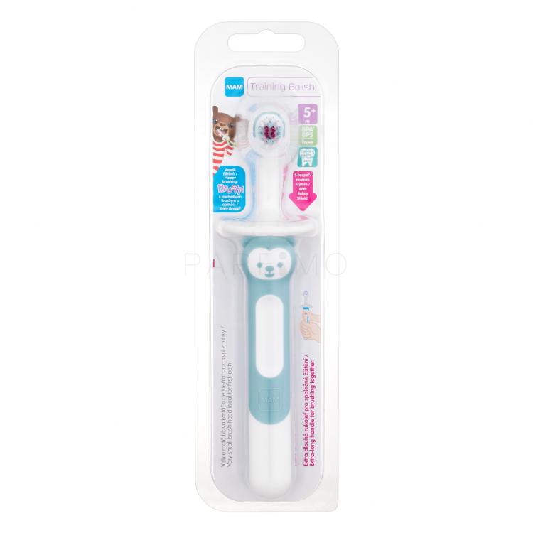 MAM Baby´s Brush Training Brush 5m+ Turquoise Fogkefe gyermekeknek 1 db