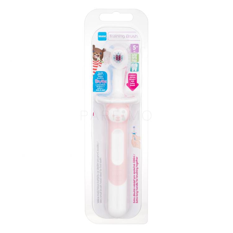 MAM Baby´s Brush Training Brush 5m+ Pink Fogkefe gyermekeknek 1 db