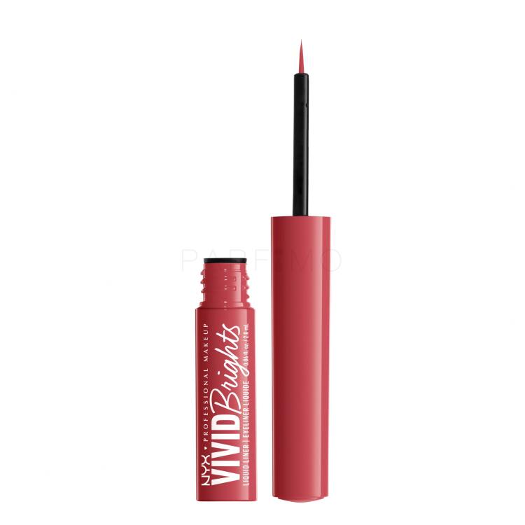 NYX Professional Makeup Vivid Brights Szemhéjtus nőknek 2 ml Változat 04 On Red