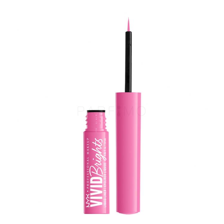 NYX Professional Makeup Vivid Brights Szemhéjtus nőknek 2 ml Változat 08 Don´t Pink Twice