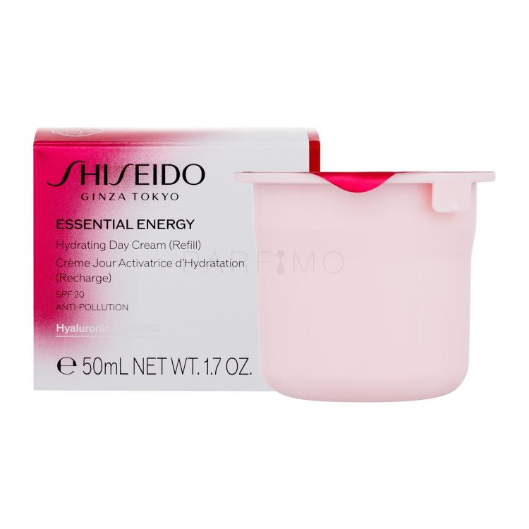 Shiseido Essential Energy Hydrating Day Cream SPF20 Nappali arckrém nőknek Refill 50 ml