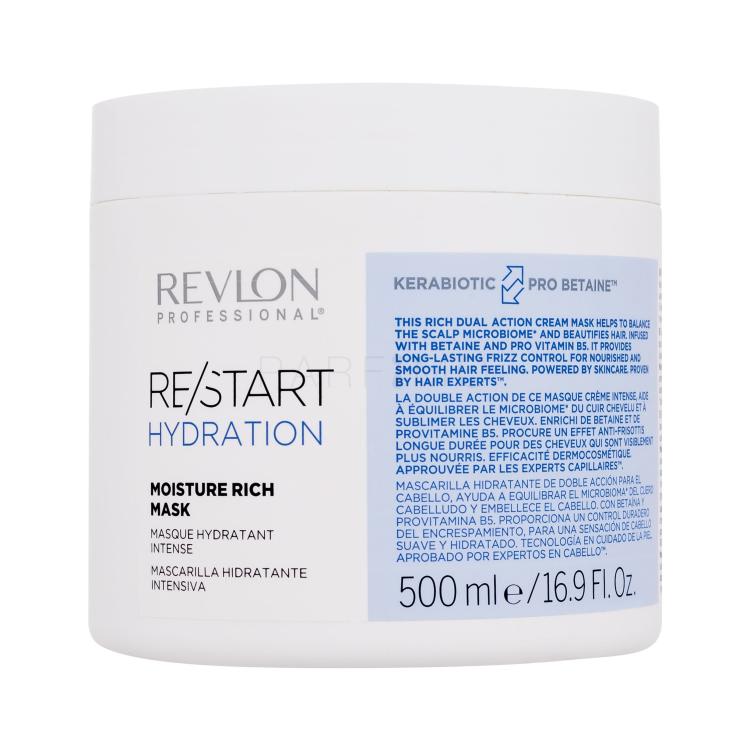 Revlon Professional Re/Start Hydration Moisture Rich Mask Hajpakolás nőknek 500 ml