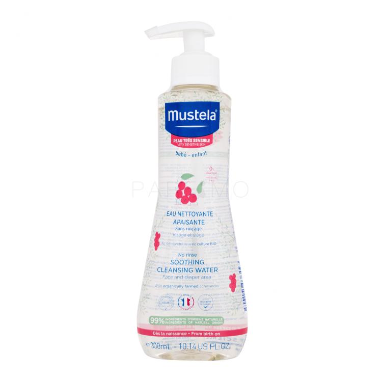 Mustela Bébé Soothing Cleansing Water No-Rinse Arclemosó gyermekeknek 300 ml