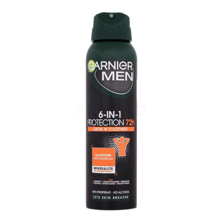 Garnier Men 6-IN-1 Protection 72h Izzadásgátló férfiaknak 150 ml