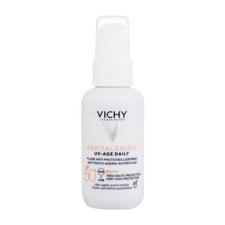 Vichy Capital Soleil UV-Age Daily Anti Photo-Ageing Water Fluid SPF50+ Fényvédő készítmény arcra nőknek 40 ml