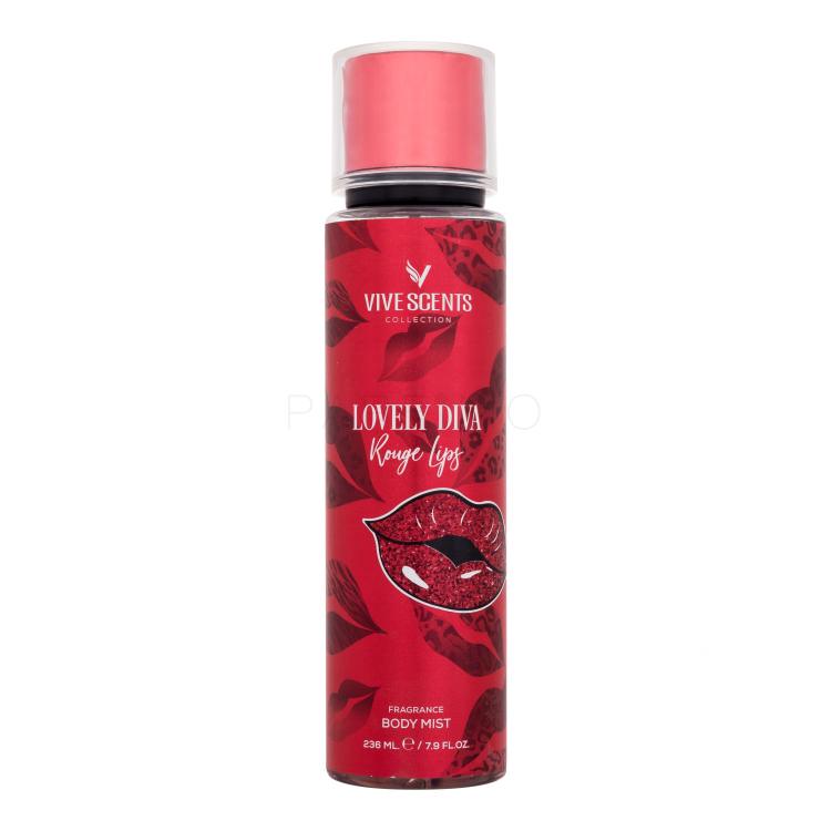 Vive Scents Lovely Diva Rouge Lips Testpermet nőknek 236 ml