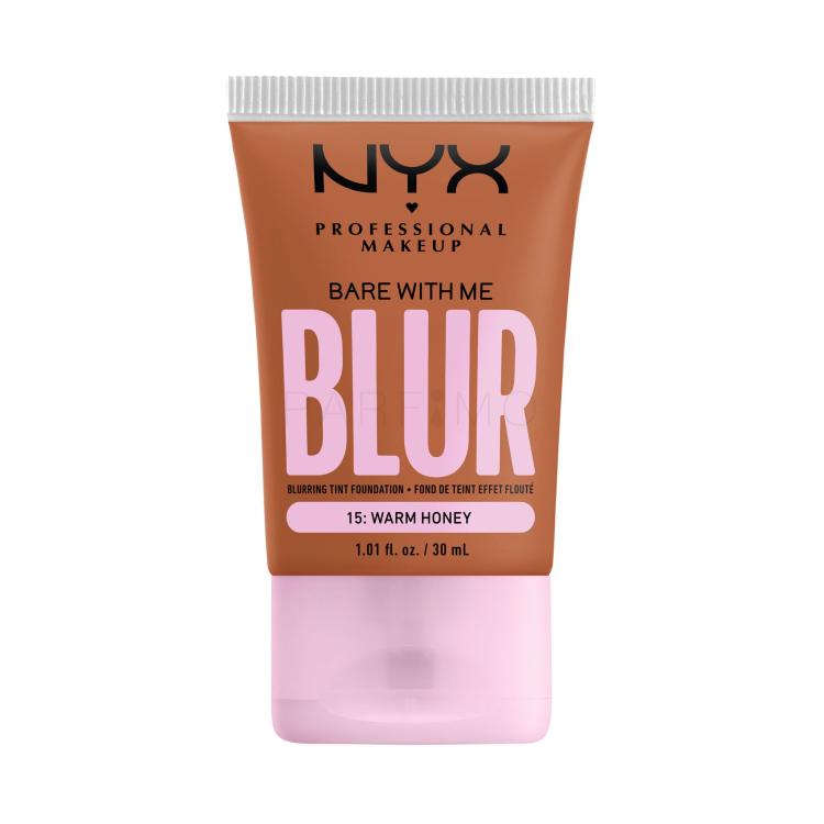 NYX Professional Makeup Bare With Me Blur Tint Foundation Alapozó nőknek 30 ml Változat 15 Warm Honey