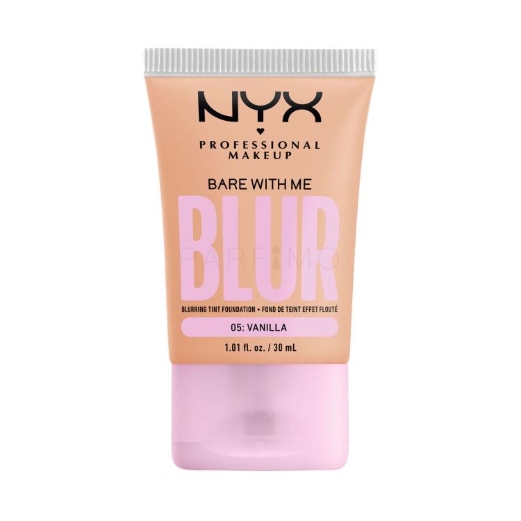 NYX Professional Makeup Bare With Me Blur Tint Foundation Alapozó nőknek 30 ml Változat 05 Vanilla