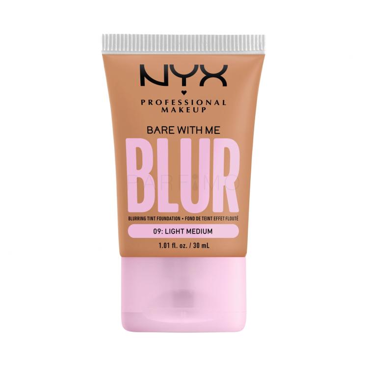 NYX Professional Makeup Bare With Me Blur Tint Foundation Alapozó nőknek 30 ml Változat 09 Light Medium