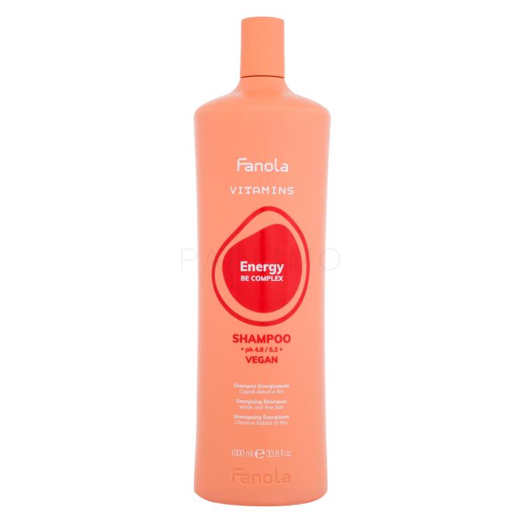 Fanola Vitamins Energy Shampoo Sampon nőknek 1000 ml