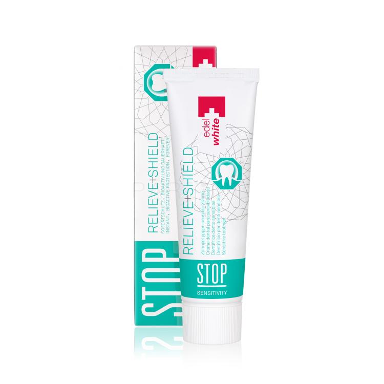 Edel+White Stop Sensitivity Relieve + Shield Toothgel Fogkrém 75 ml