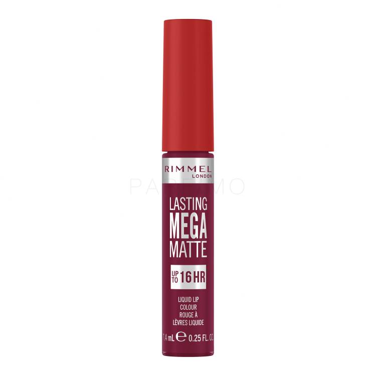 Rimmel London Lasting Mega Matte Liquid Lip Colour Rúzs nőknek 7,4 ml Változat Rock Me Purple