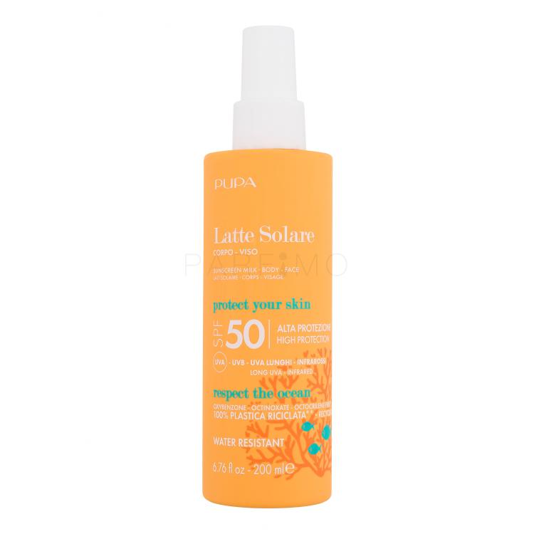 Pupa Sunscreen Milk SPF50 Fényvédő készítmény testre 200 ml