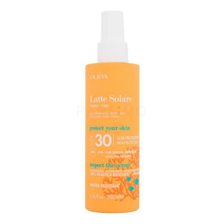 Pupa Sunscreen Milk SPF30 Fényvédő készítmény testre 200 ml