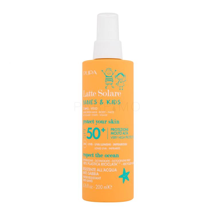 Pupa Babies &amp; Kids Sunscreen Milk SPF50+ Fényvédő készítmény testre gyermekeknek 200 ml