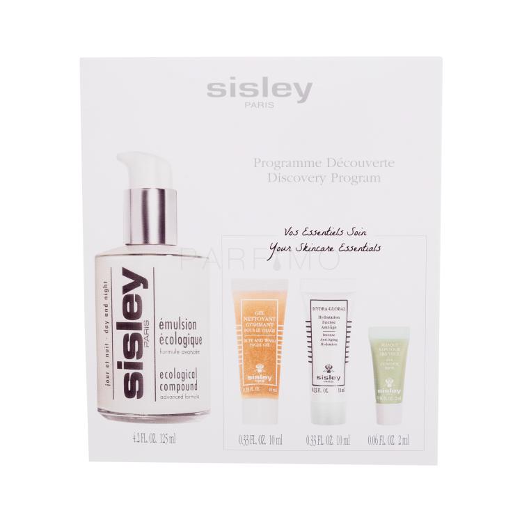 Sisley Ecological Compound Day And Night Discovery Program Ajándékcsomagok Ecological Compound nappali és éjszakai emulzió 125 ml + Buff And Wash Facial Gel hámlasztó gél 10 ml + Hydra-Global Intense Anti-Aging Hydration arckrém 10 ml + Eye Contour Mask szemmaszk 2 ml