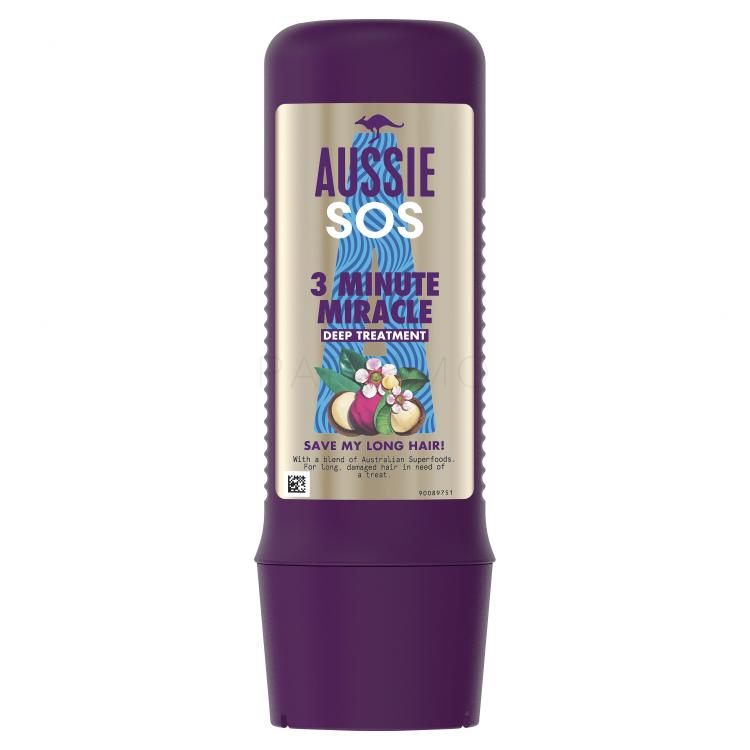 Aussie SOS Save My Lengths 3 Minute Miracle Deep Treatment Hajpakolás nőknek 225 ml