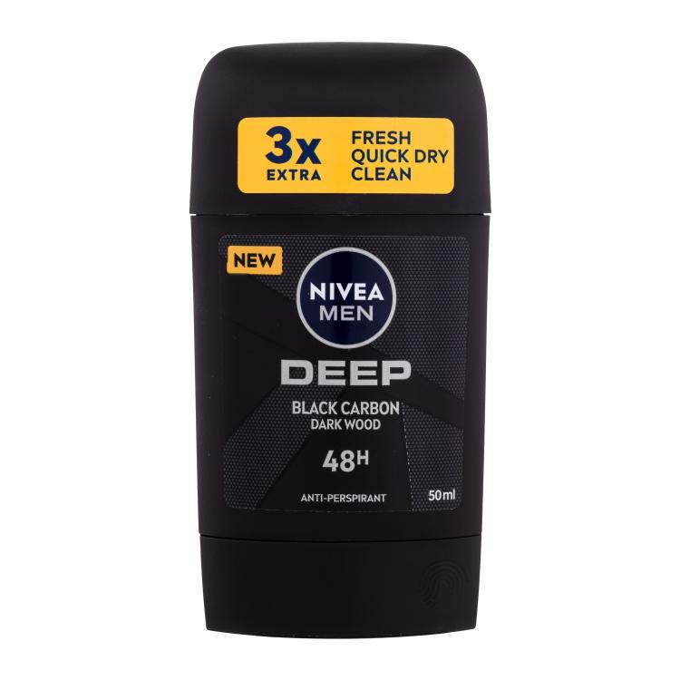 Nivea Men Deep Black Carbon 48H Izzadásgátló férfiaknak 50 ml