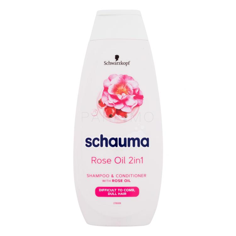 Schwarzkopf Schauma Rose Oil 2in1 Sampon nőknek 400 ml