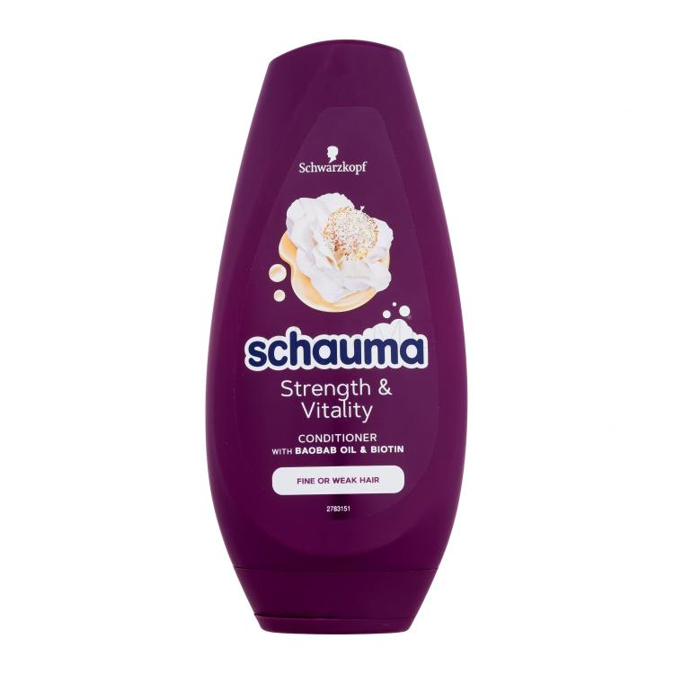 Schwarzkopf Schauma Strength &amp; Vitality Condicioner Hajkondicionáló nőknek 250 ml