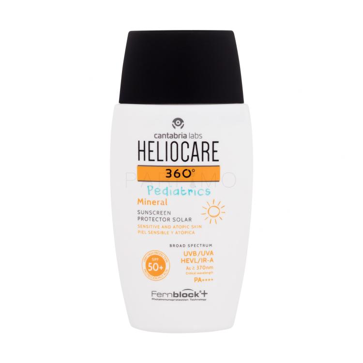 Heliocare 360° Pediatrics Mineral SPF50+ Fényvédő készítmény testre gyermekeknek 50 ml