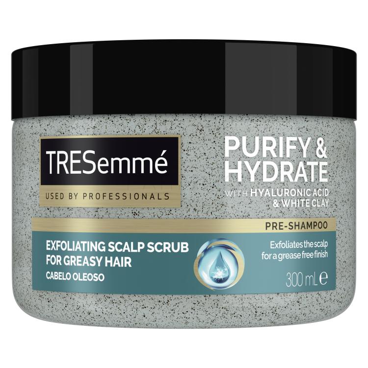 TRESemmé Hydrate &amp; Purify Exfoliating Scalp Scrub Sampon nőknek 300 ml