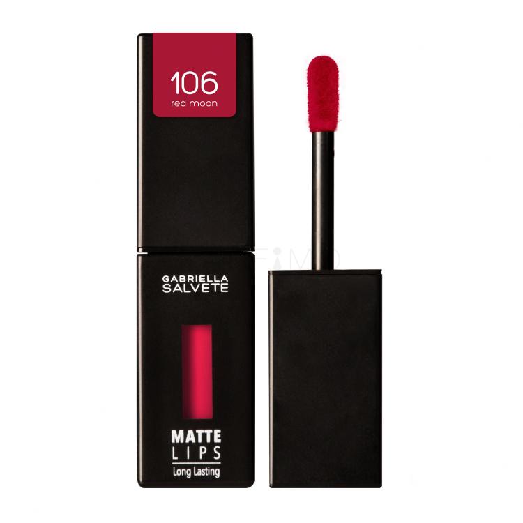 Gabriella Salvete Matte Lips Rúzs nőknek 4,5 ml Változat 106 Red Moon