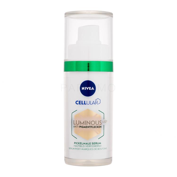 Nivea Luminous 630 Antispot Post-Acne Marks Serum Arcszérum nőknek 30 ml