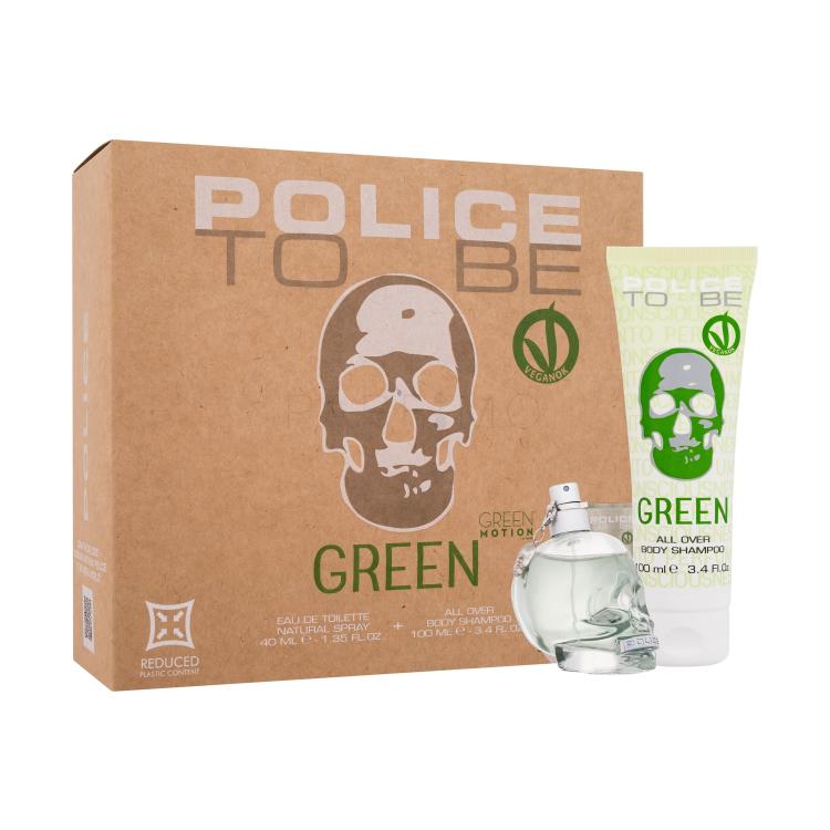 Police To Be Green Ajándékcsomagok eau de toilette 40 ml + sampon 100 ml