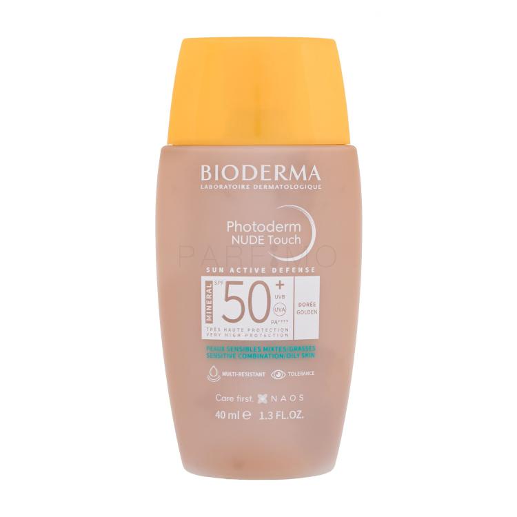 BIODERMA Photoderm Nude Touch Mineral SPF50+ Fényvédő készítmény arcra 40 ml Változat Golden