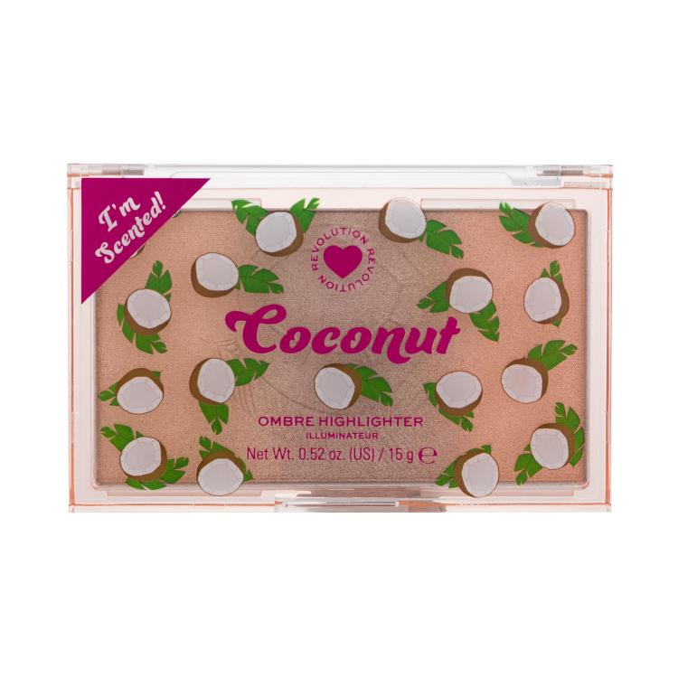 I Heart Revolution Coconut Ombre Highlighter Highlighter nőknek 15 g